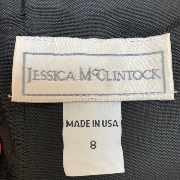 Vintage Jessica McClintock Dress With Jacket Size 8 - Picture 14 of 15
